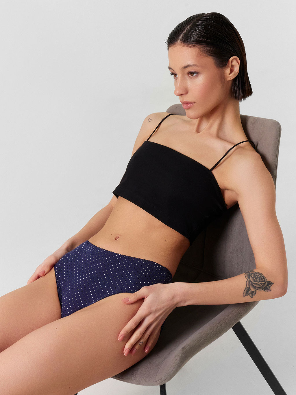 Цена за 2 штуки! Трусы макси женские синие в наборе, 3 шт - Mark formelle фото 7