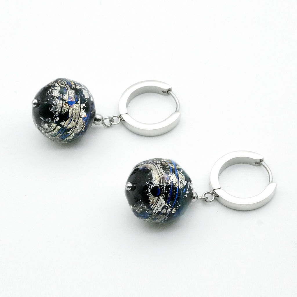 Серьги из муранского стекла NEMESIS LS3357