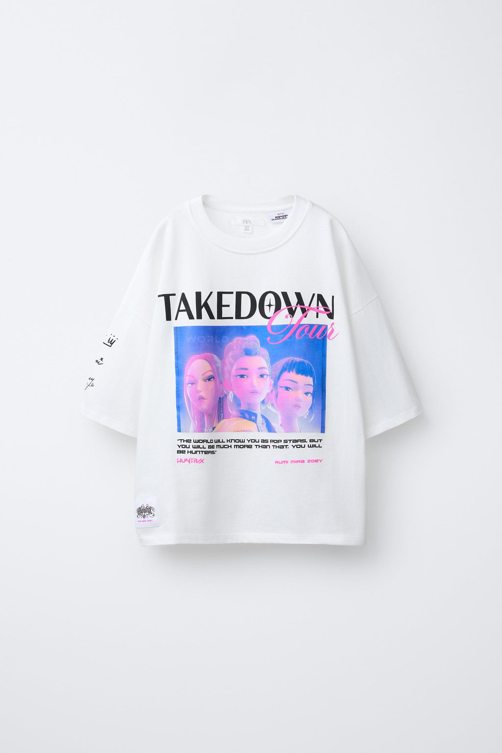 KPOP DEMON HUNTERS NETFLIX  PRINT T-SHIRT - Zara фото 7