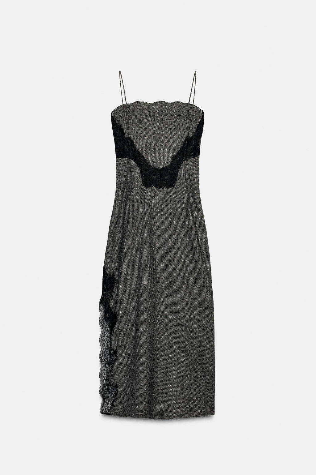 ZW COLLECTION LIMITED EDITION LACE WOOL DRESS - Zara фото 8