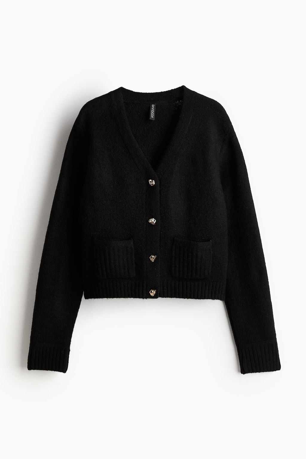 Cardigan corto en punto fino - H&m фото 6