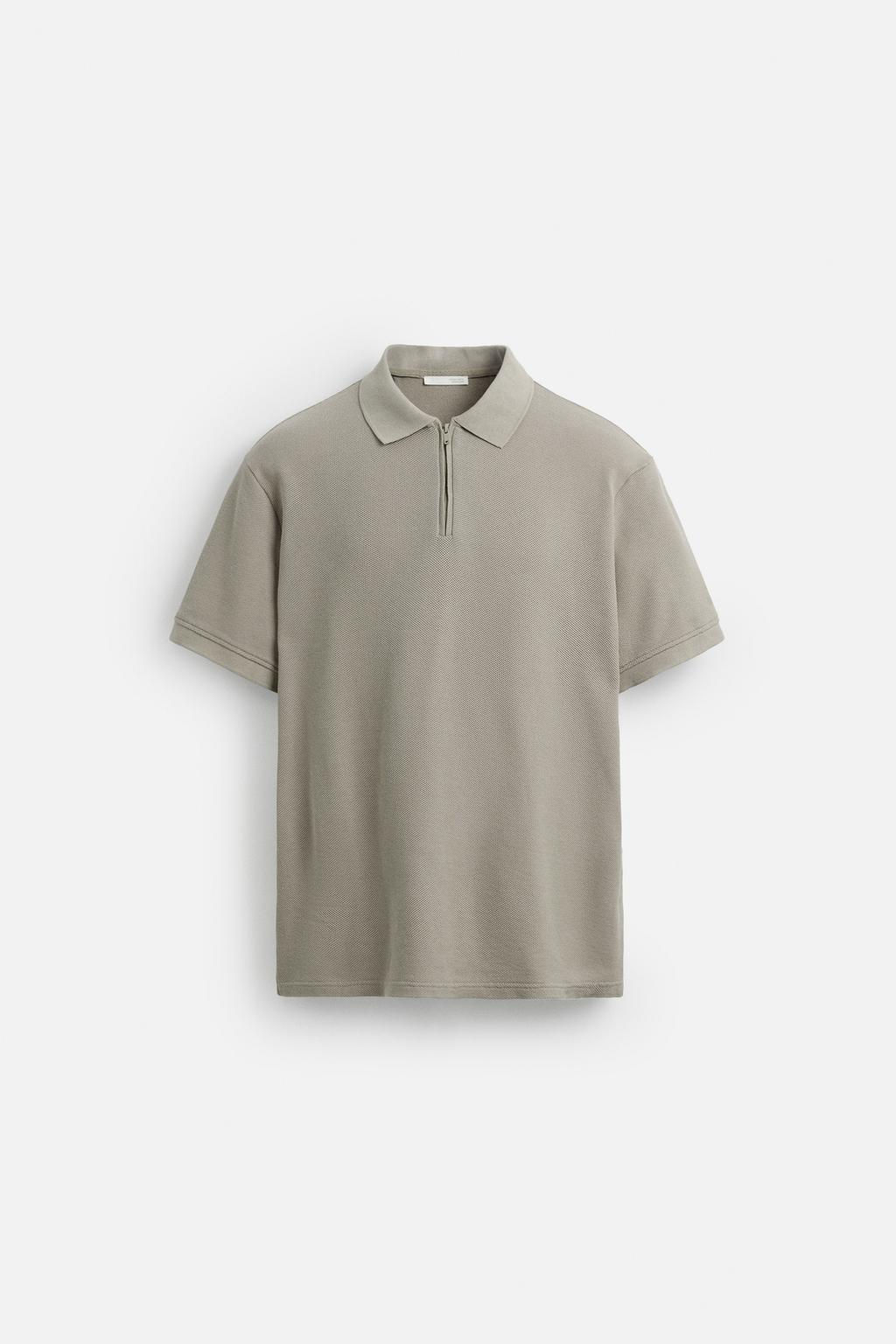QUARTER-ZIP POLO SHIRT - Zara фото 22