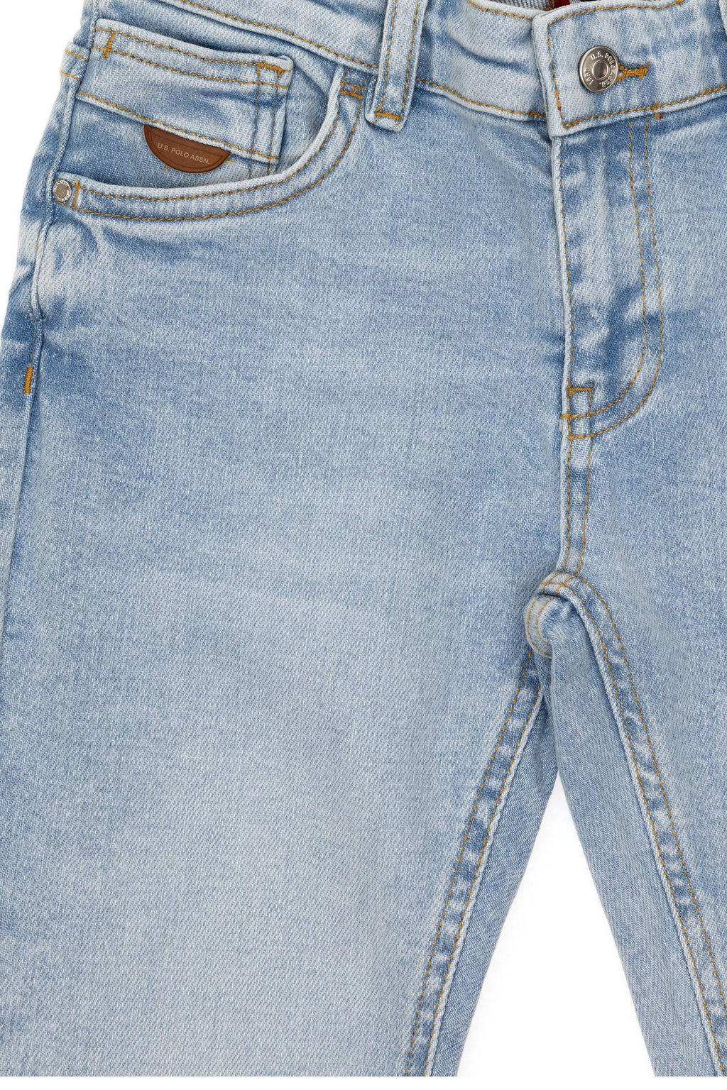 Голубые джинсовые брюки для мальчика - U.s. polo assn фото 4
