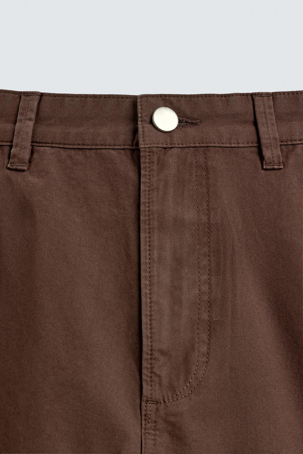 PANTALON CARGO BALLOON FIT COSTURAS / Marr?n - Zara фото 9