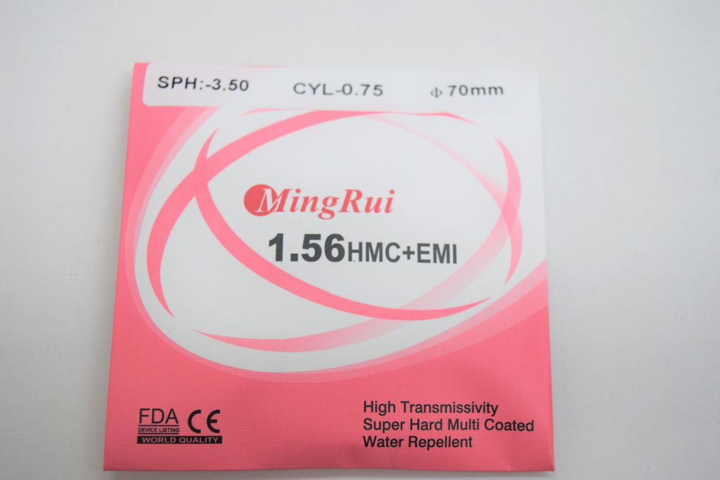 Цена за 1 шт. Линзы MINGRUI Ф70 индекс 1.56 SPH -1,50 CYL -0.75