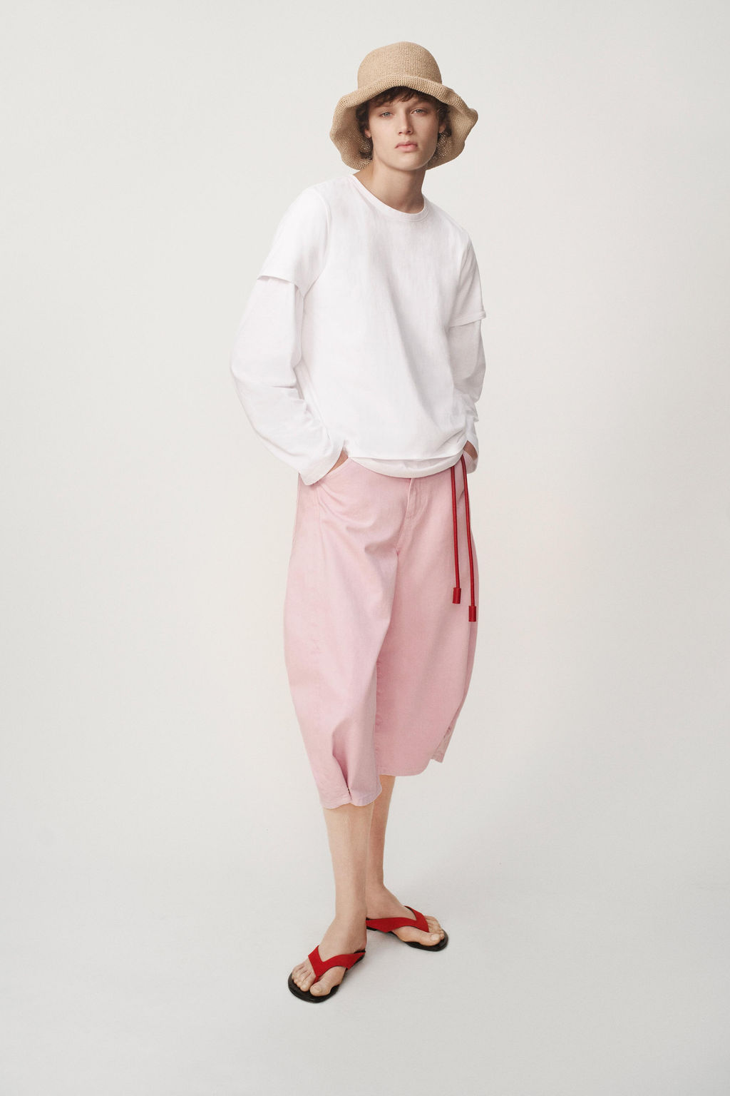 BERMUDA PLIEGUES - THE ITEM ZARA WOMAN / Rosa  фото 4