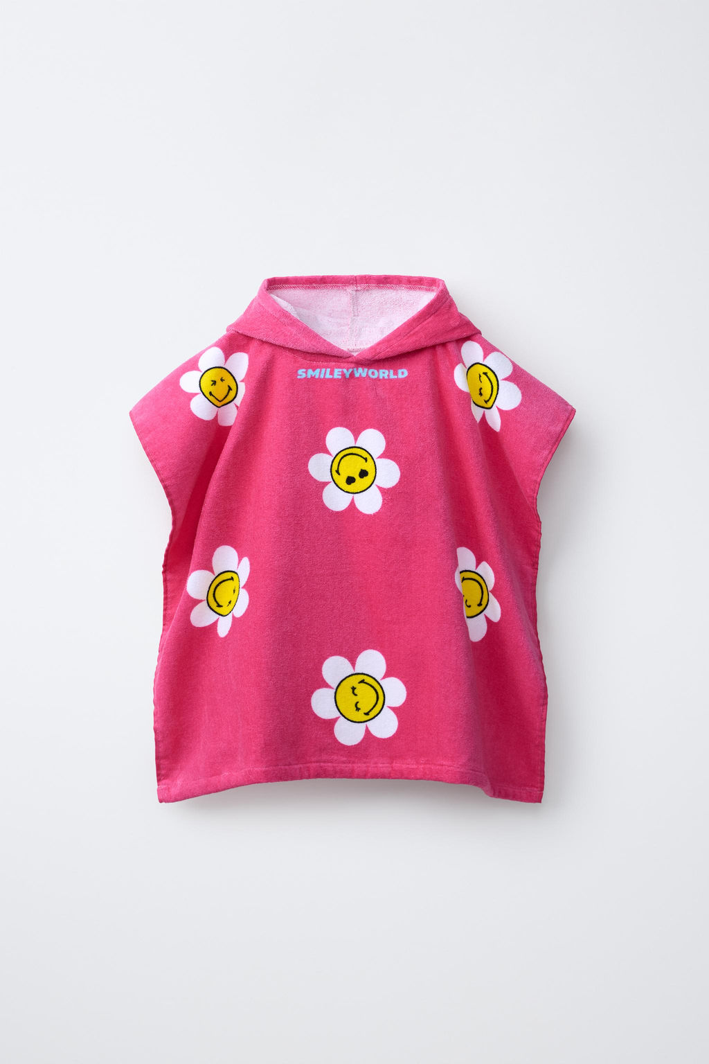 PONCHO TOALLA SMILEYWORLD ® / Fucsia - Zara фото 2