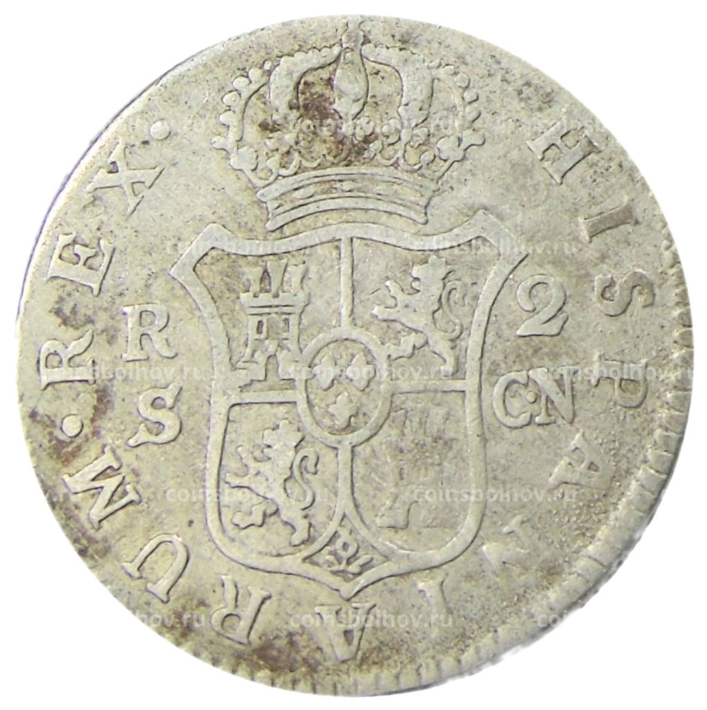 2 реала 1801 года Испания