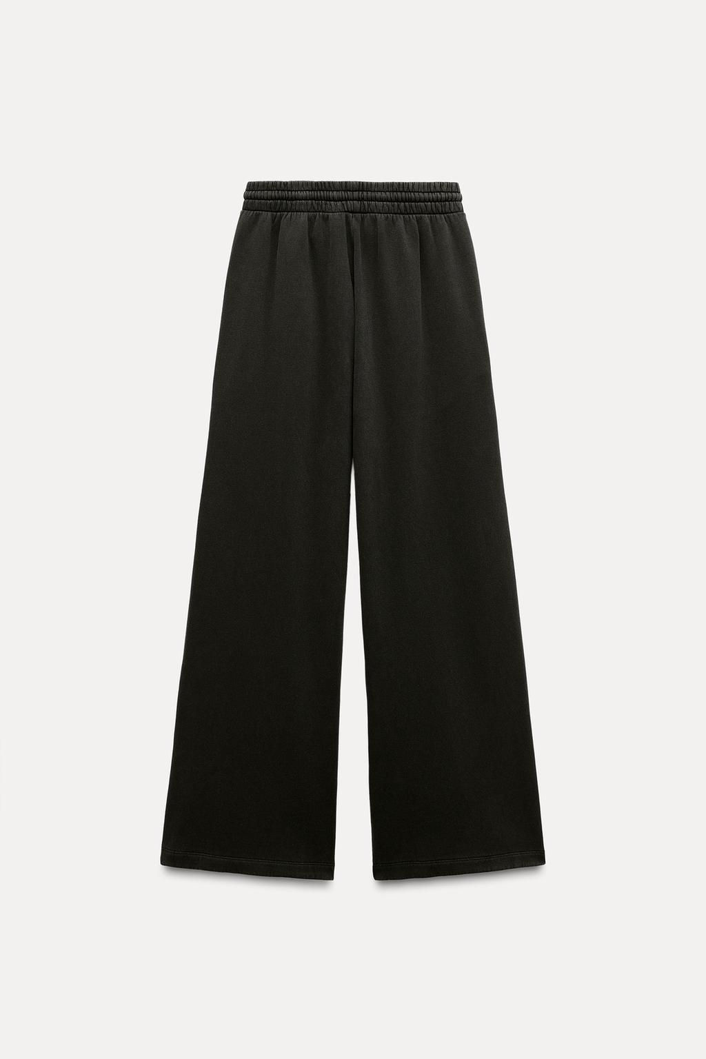 FADED WIDE-LEG TROUSERS - Zara фото 12