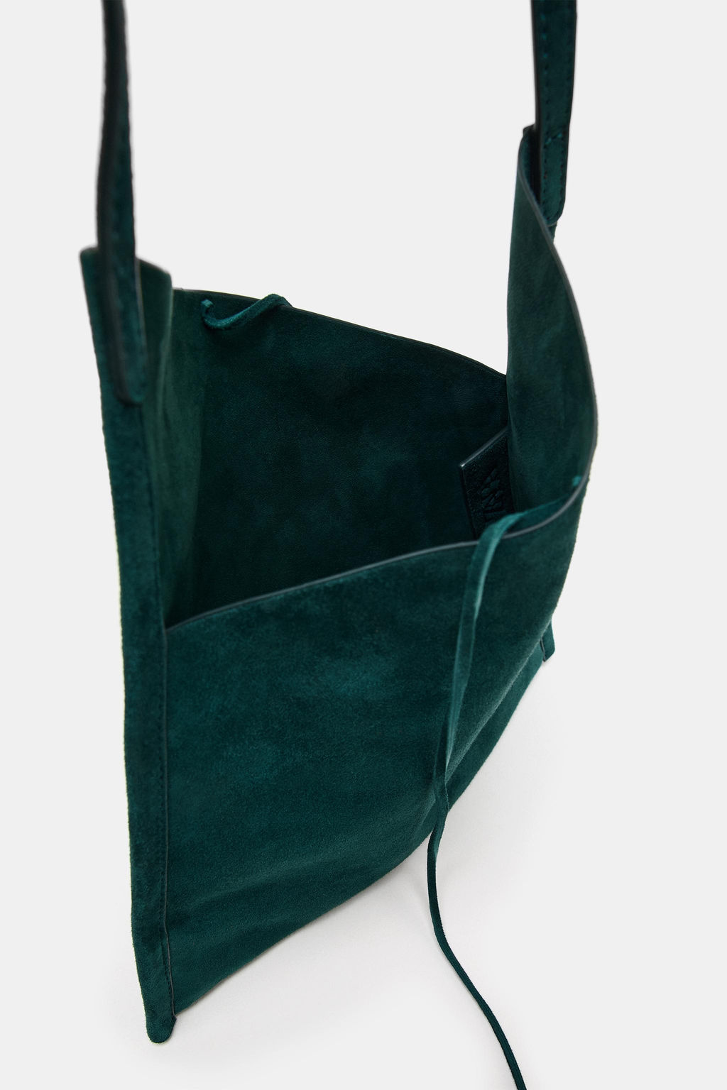 MINI BOLSO PIEL PLANO LAZO / Verde - Zara фото 6