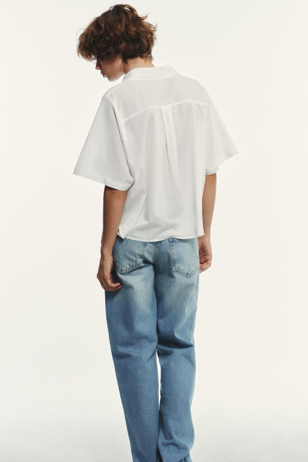 SEMI-SHEER COTTON SHIRT - Zara фото 13