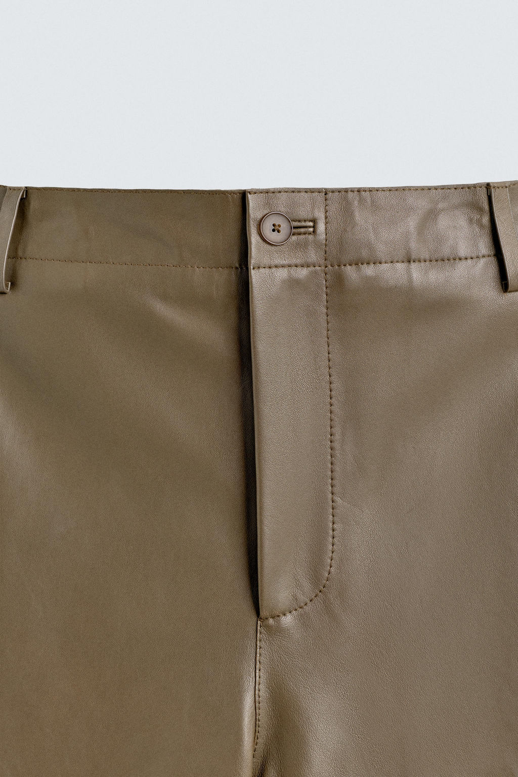 PANTAL?N BALLOON FIT PIEL / Beige - Zara фото 19