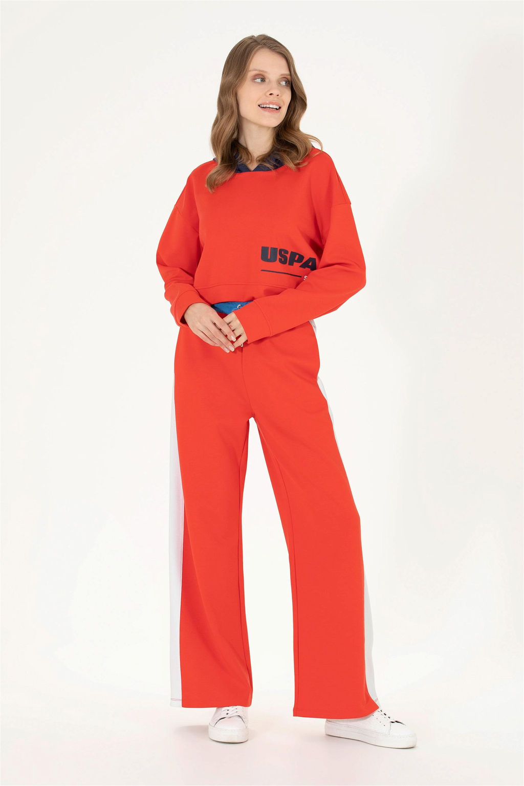 Женская красная толстовка с капюшоном Неожиданная скидка в корзине - U.s. polo assn фото 4