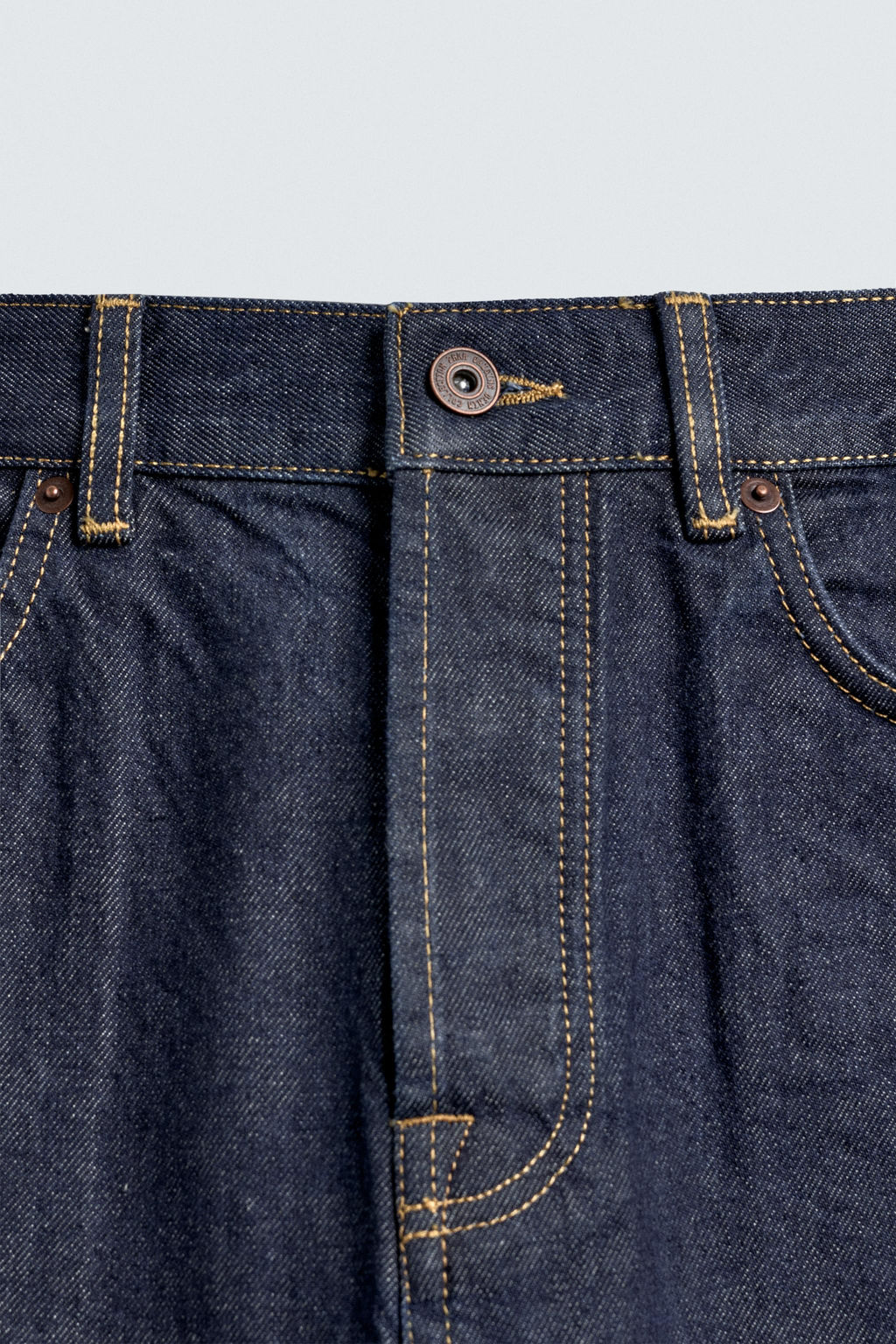 STRAIGHT ANKLE FIT SELVEDGE JEANS