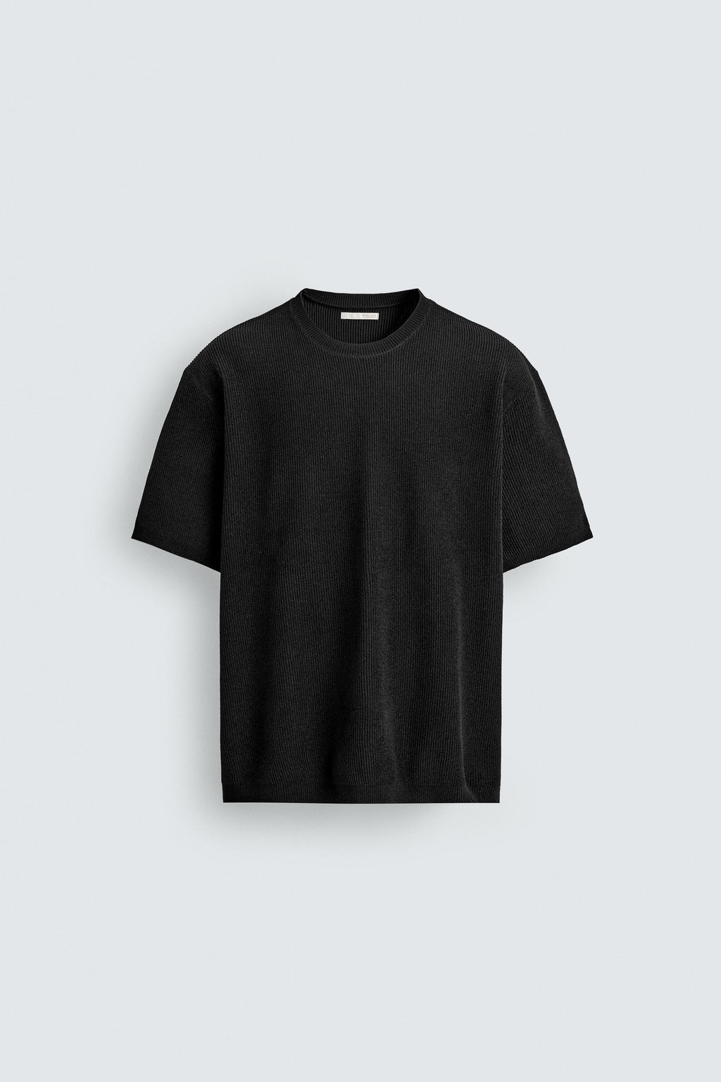 CAMISETA PUNTO ESTRUCTURA CHENILLA / Gris - Zara фото 14
