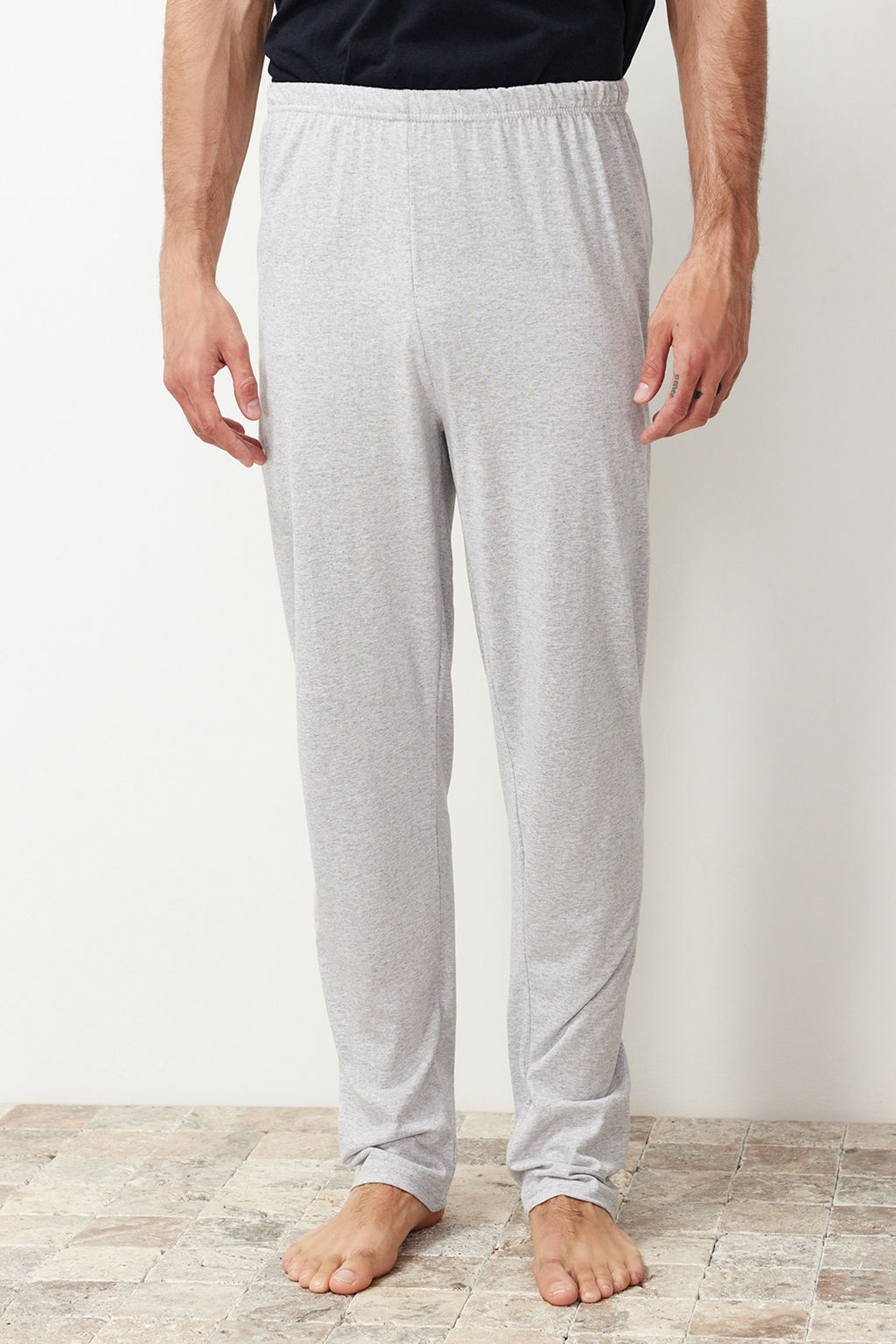 Lacivert Regular Fit Bask?l? Orme Pijama Tak?m? TMNSS24PT00038 - Trendyolmilla фото 4