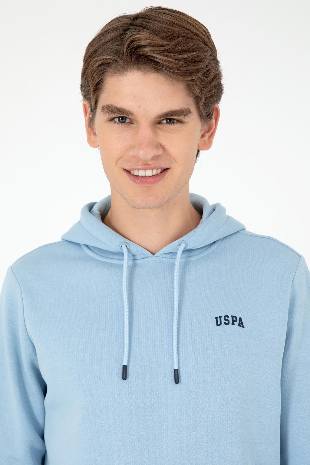 Мужской голубой базовый свитшот Неожиданная скидка в корзине - U.s. polo assn фото 2