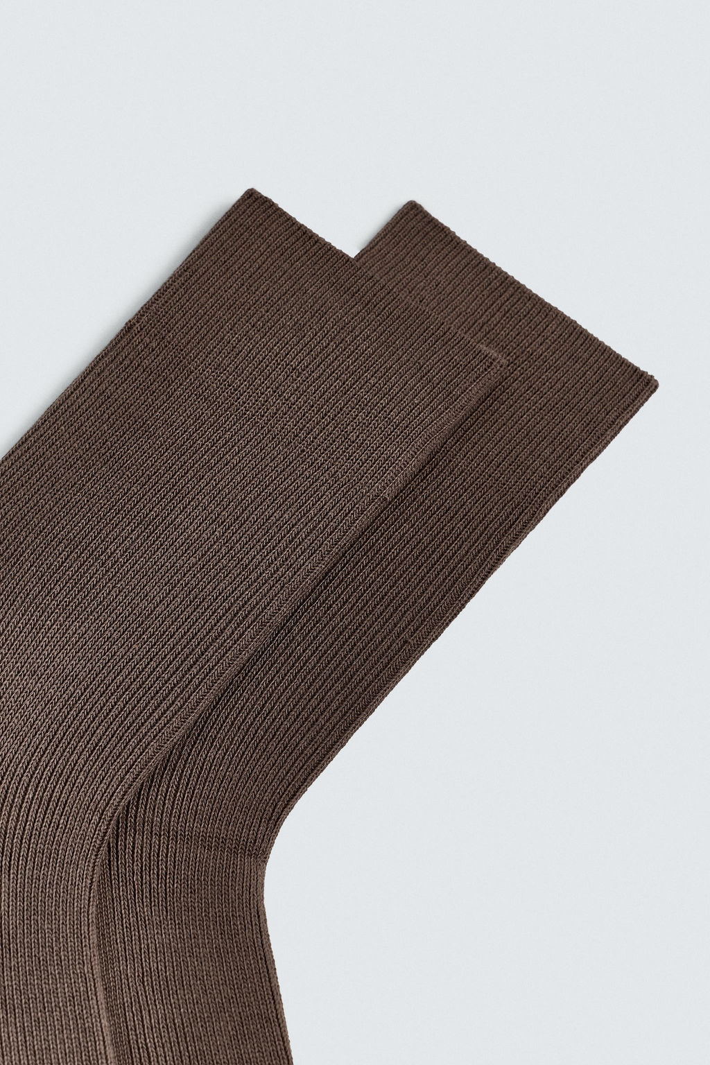 CALCETINES RIB MEZCLA ALGOD?N / Marr?n - Zara фото 3