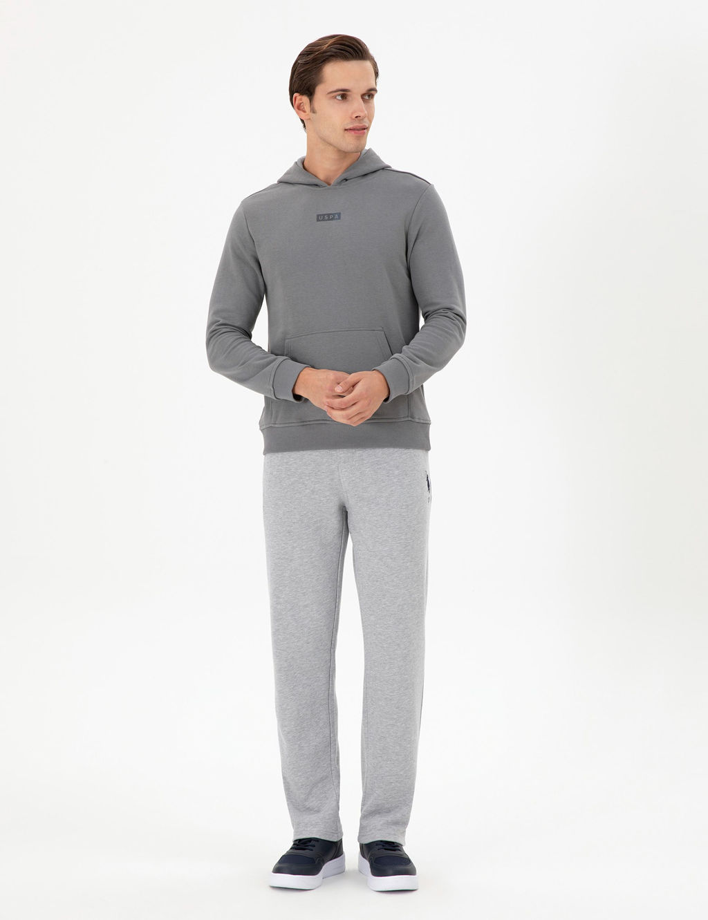 Мужской серый свитшот Неожиданная скидка в корзине - U.s. polo assn фото 4