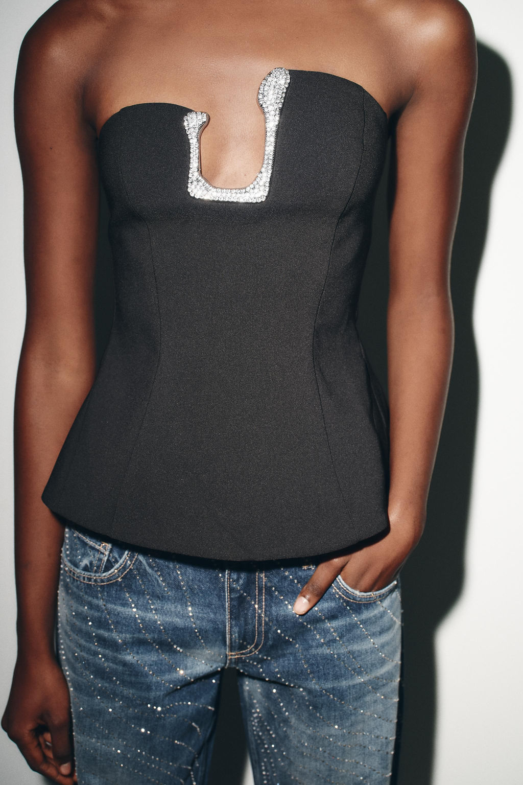SPARKLING BANDEAU TOP - Zara фото 2