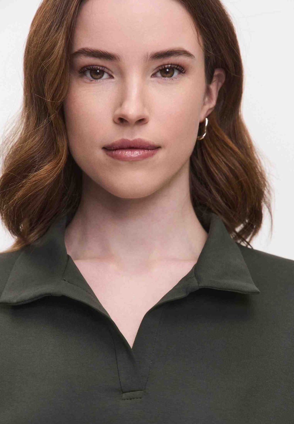 Лонгслив-поло 26204-536 хаки