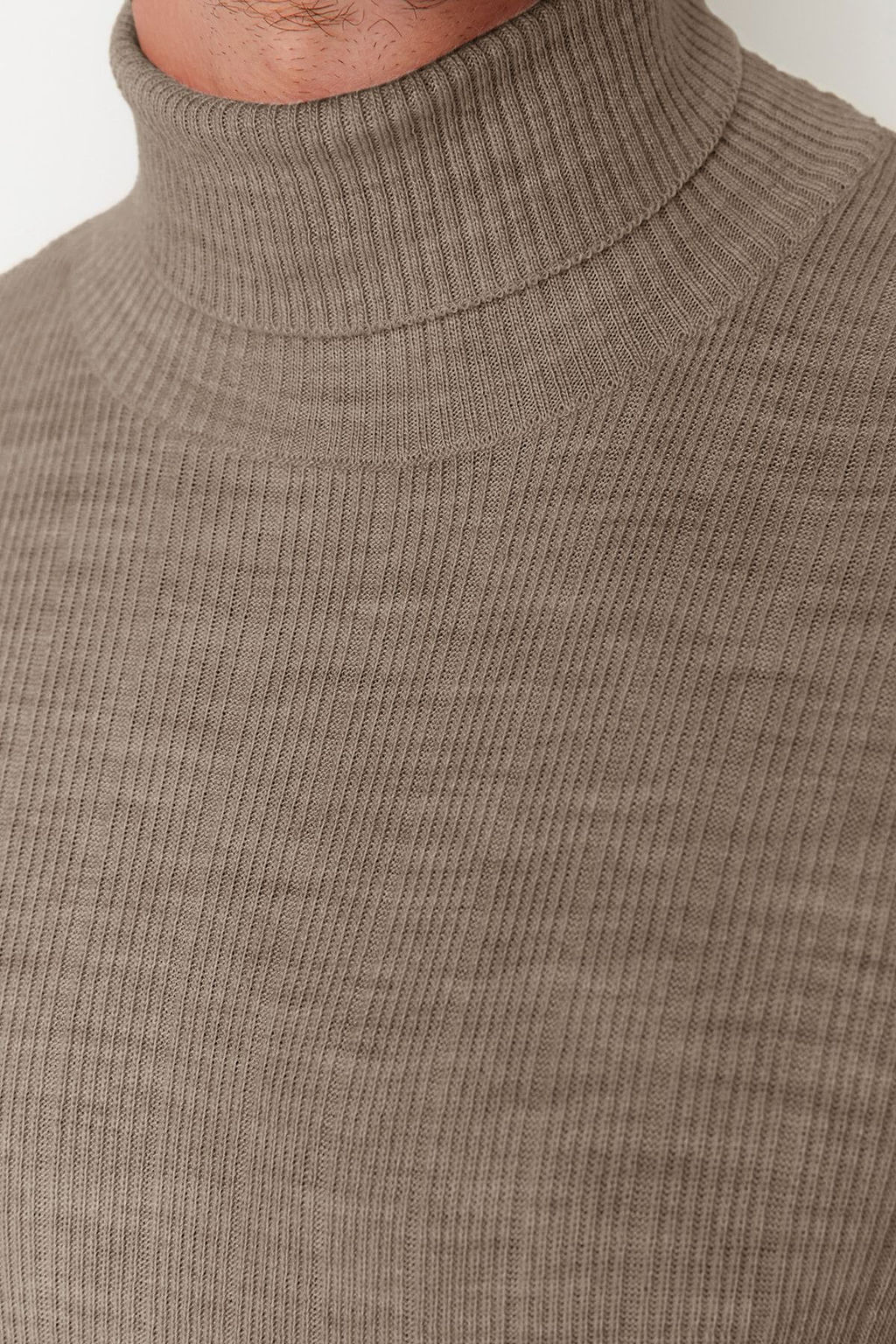 Vizon Erkek Regular Bal?kc? Yaka Duz Triko Kazak TMNAW21KZ2502