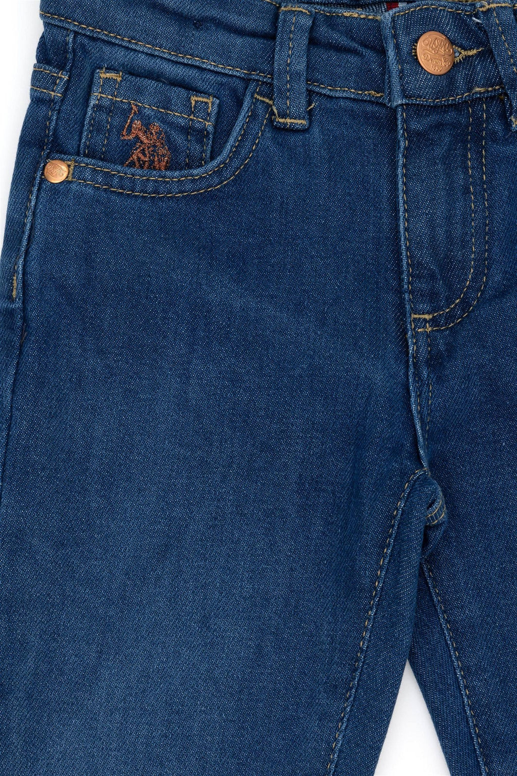 Синие джинсовые брюки для девочек - U.s. polo assn фото 4