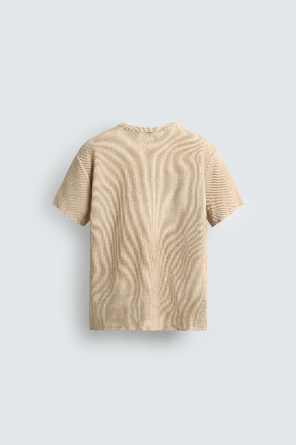 CAMISETA PUNTO ESTAMPADO TEXTURA / Crudo - Zara фото 8