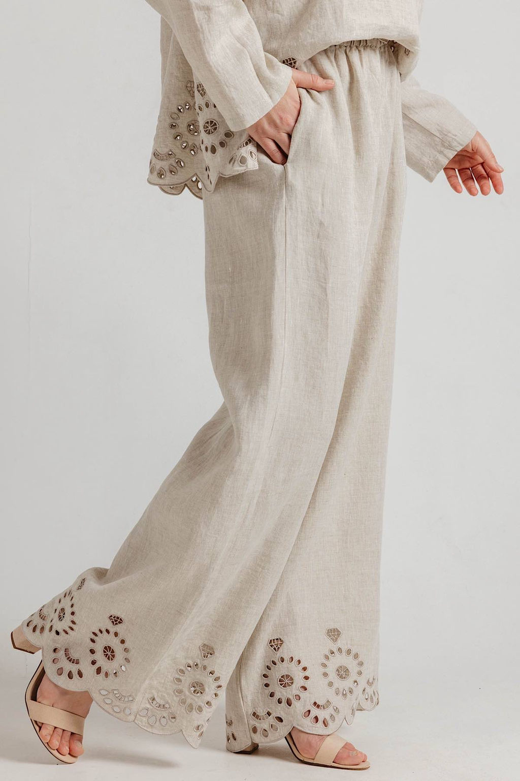 Брюки женские Б360809/01/Бежевый