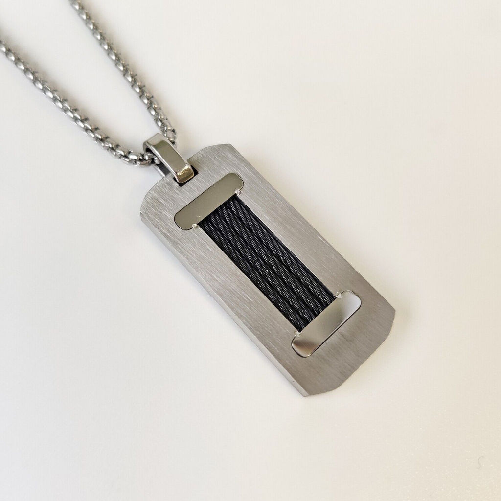 Кулон из стали на цепочке