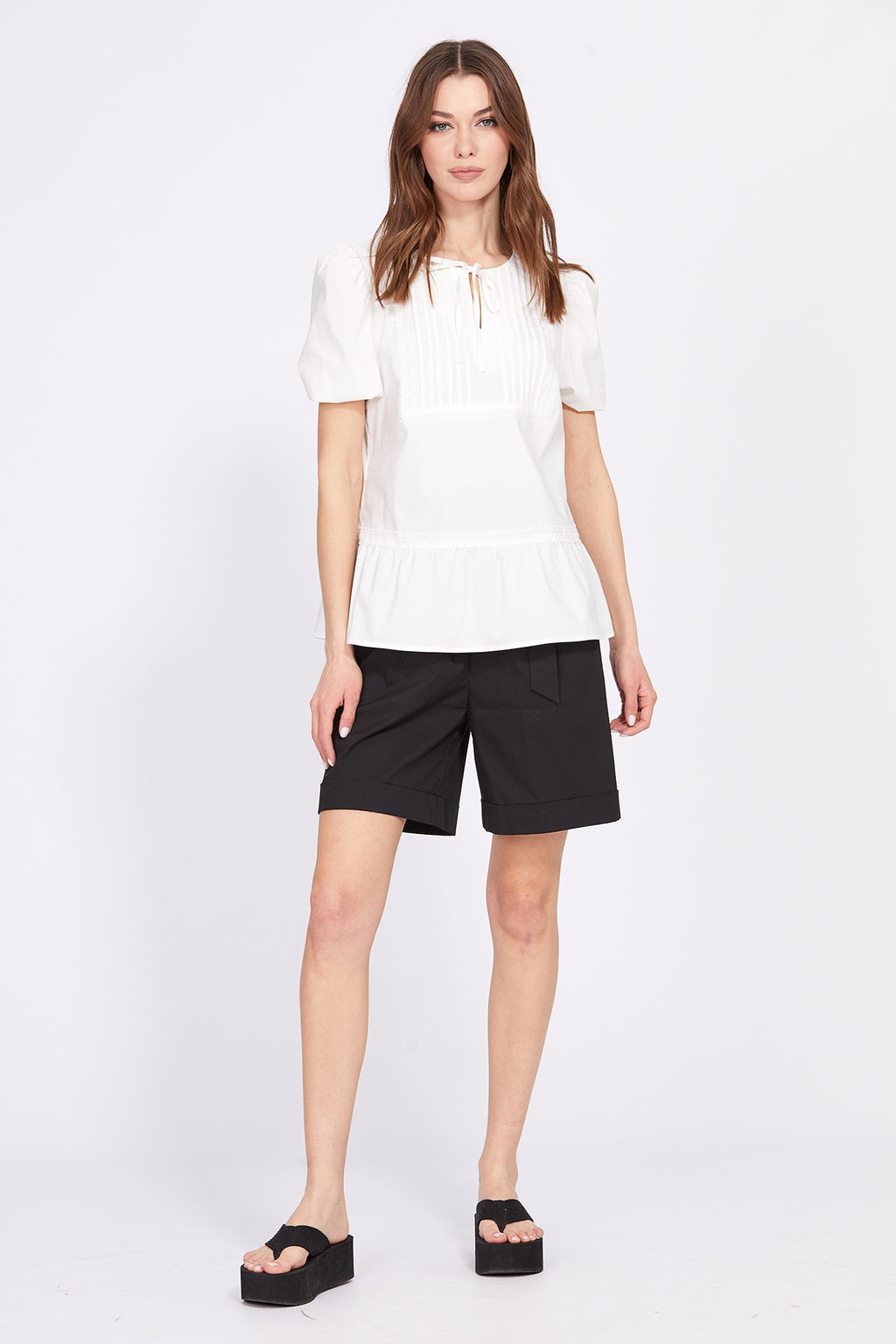 Блузка 2412 молочный - Eola фото 2