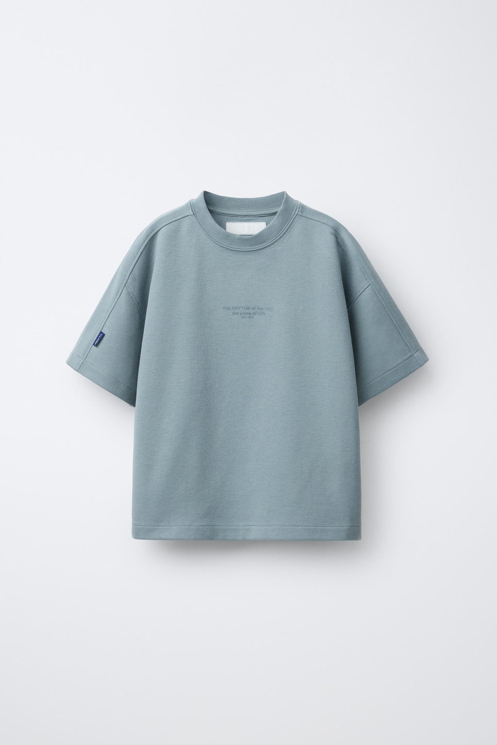 CONJUNTO CAMISETA Y BERMUDA INTERLOCK / Azul lavado - Zara фото 2