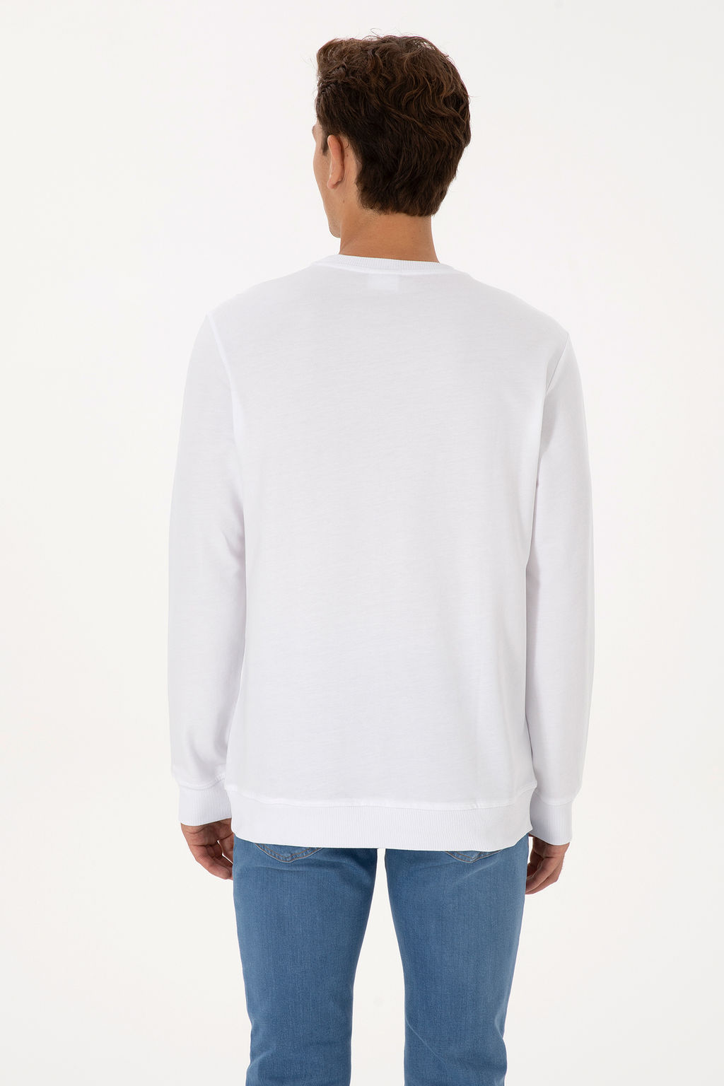 Erkek Beyaz Basic Sweatshirt - U.s. polo assn фото 12
