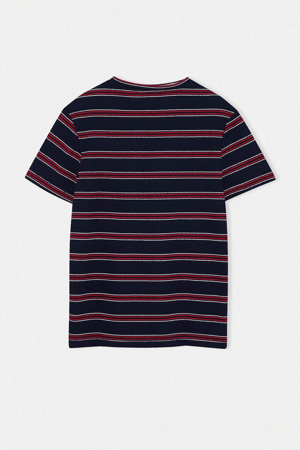 Lacivert Regular Cizgili Orme T-Shirt TMNSS26TS00015 - Trendyolmilla фото 5
