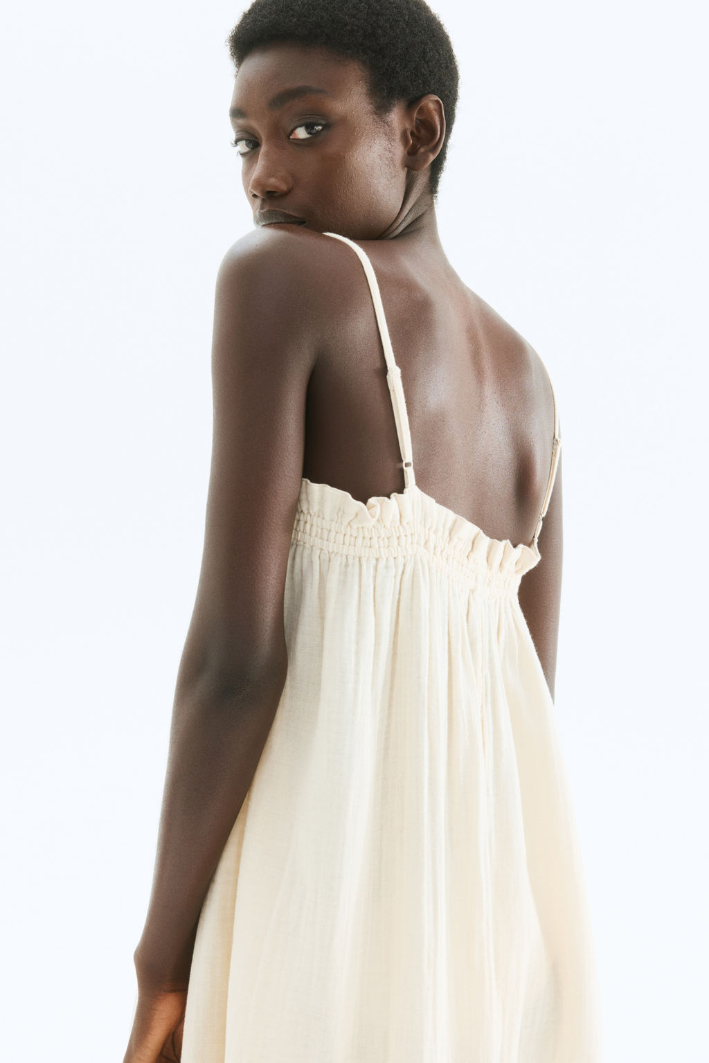 Vestido de muselina con tirantes finos - H&m фото 6