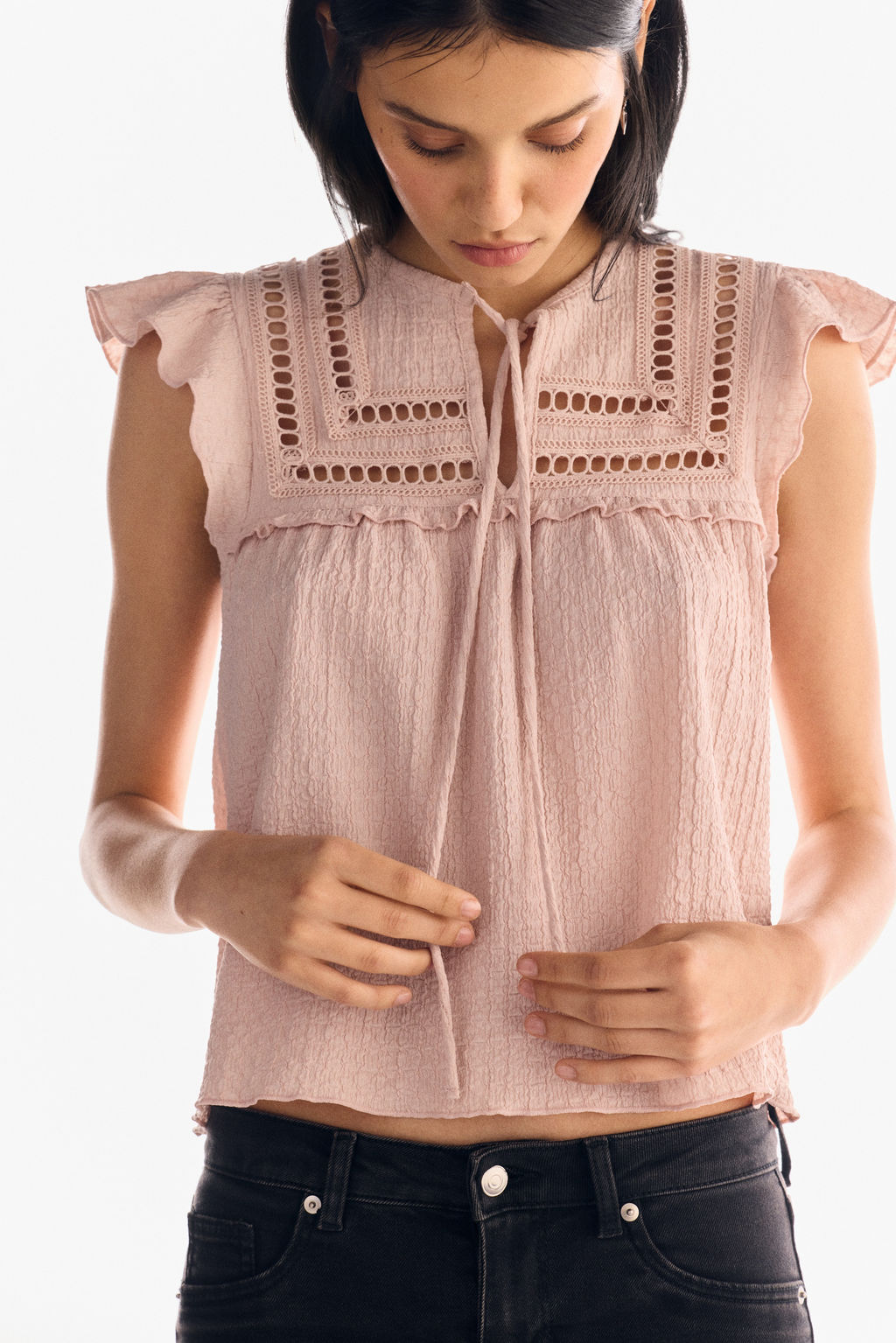 Top en punto texturizado - H&m фото 7