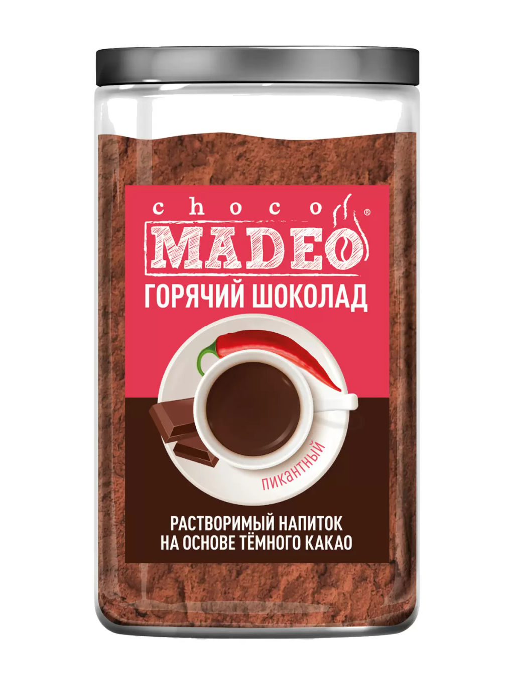 Напиток сухой растворимый "Горячий шоколад Пикантный" Мадео 0,500кг