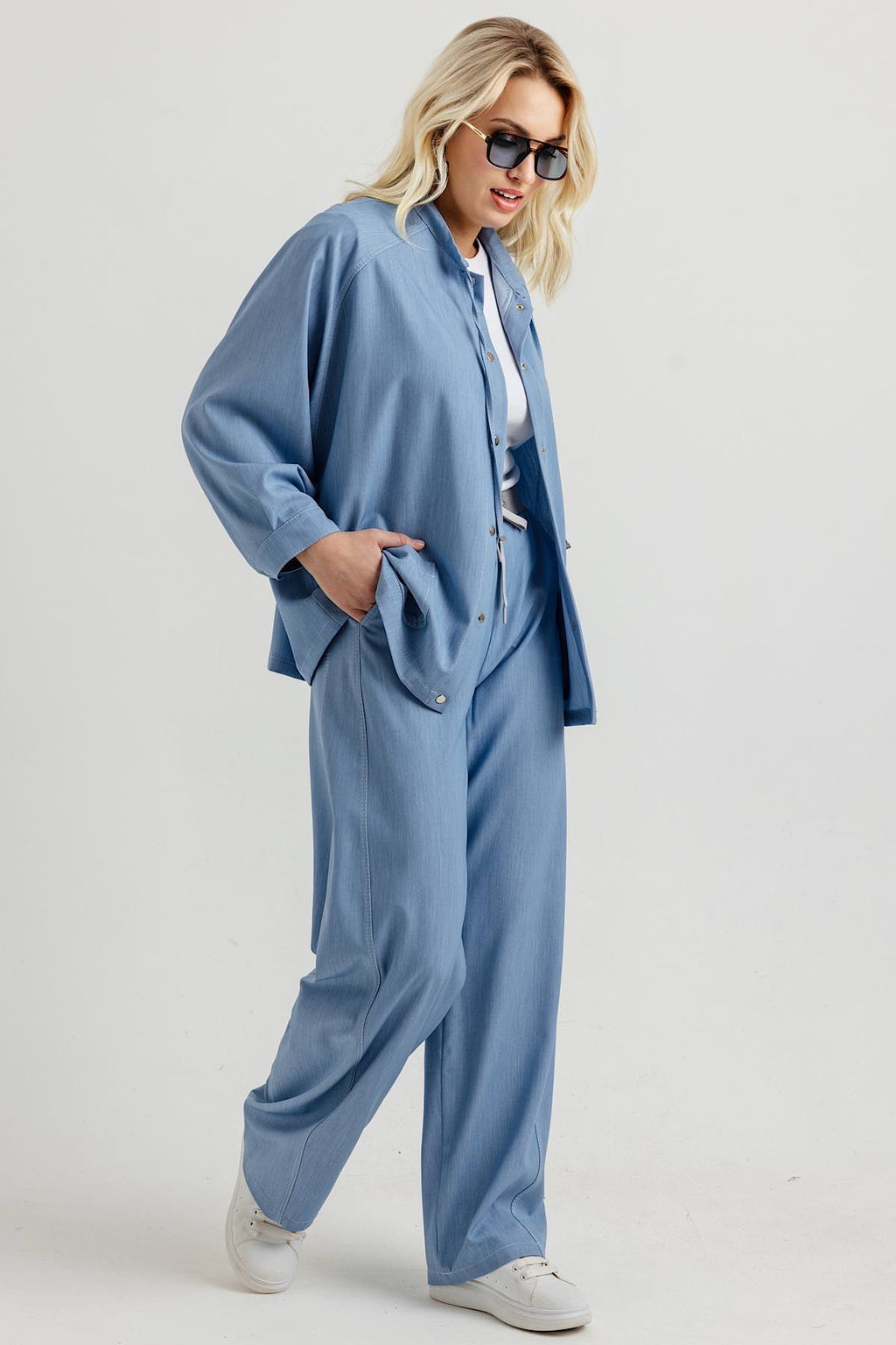 Жакет женский 4510/03/Светло-голубой джинс - Rise фото 2