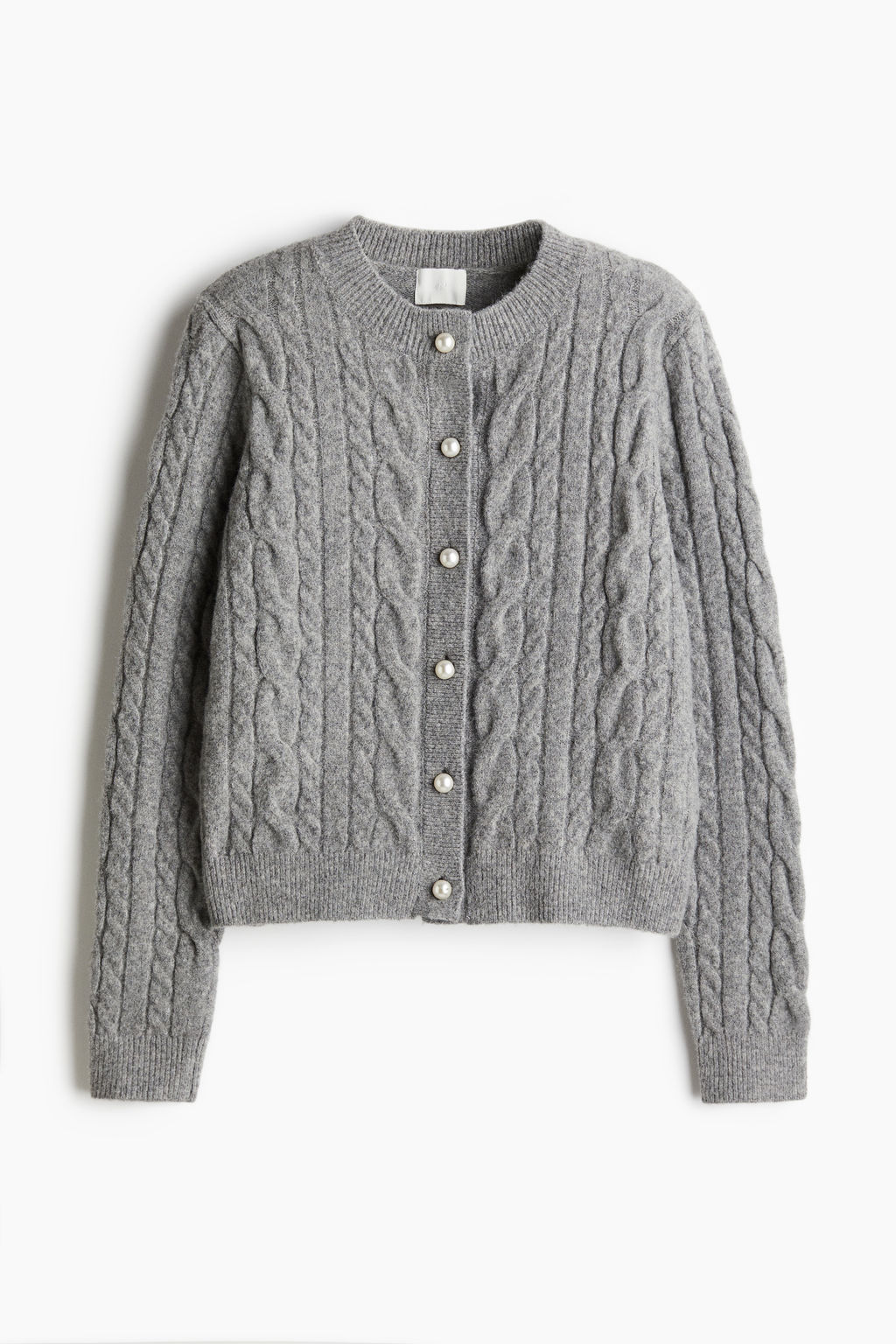 Cardigan en punto trenzado - H&m фото 7