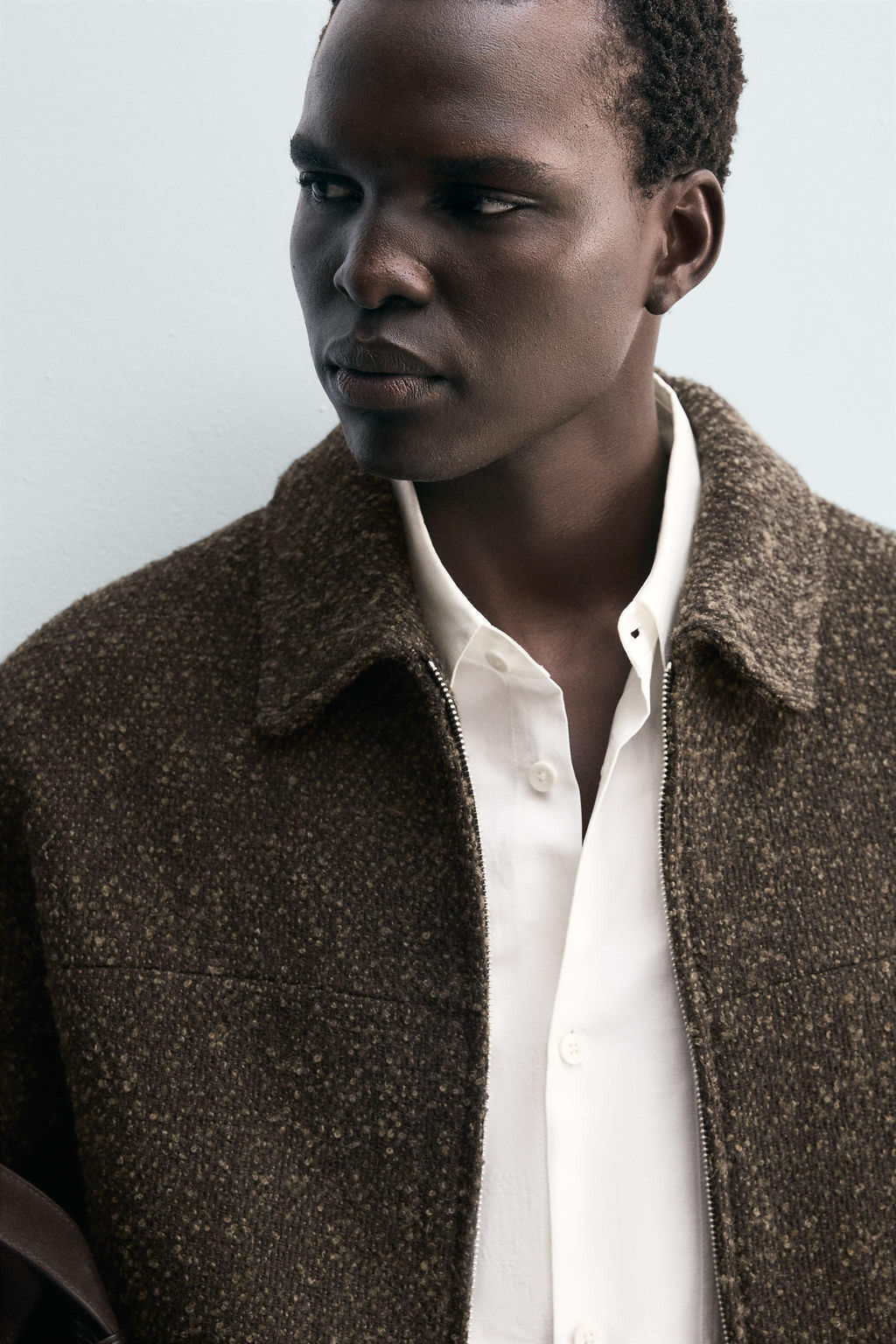BOUCL_ TEXTURED JACKET - Zara фото 5
