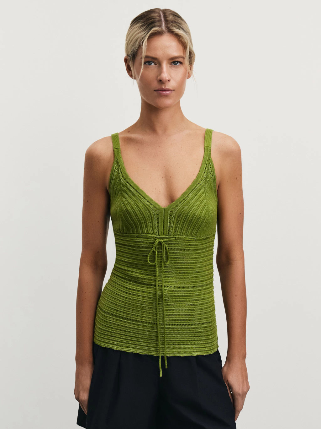 Вязаный топ из вискозы / Zarina  фото 3