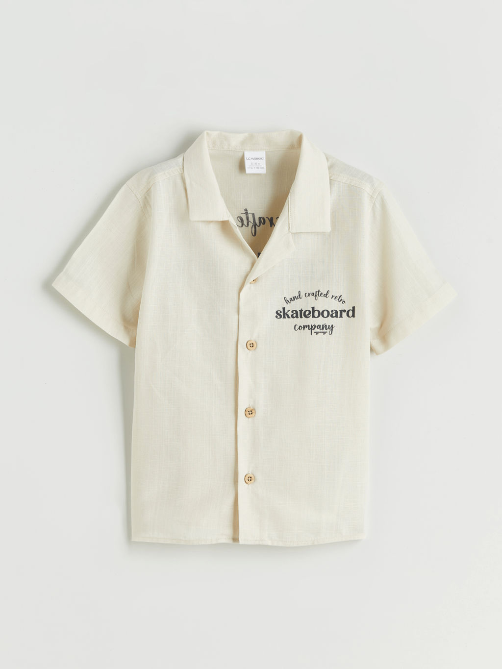 Resort Yaka Bask?l? Erkek ?ocuk G?mlek