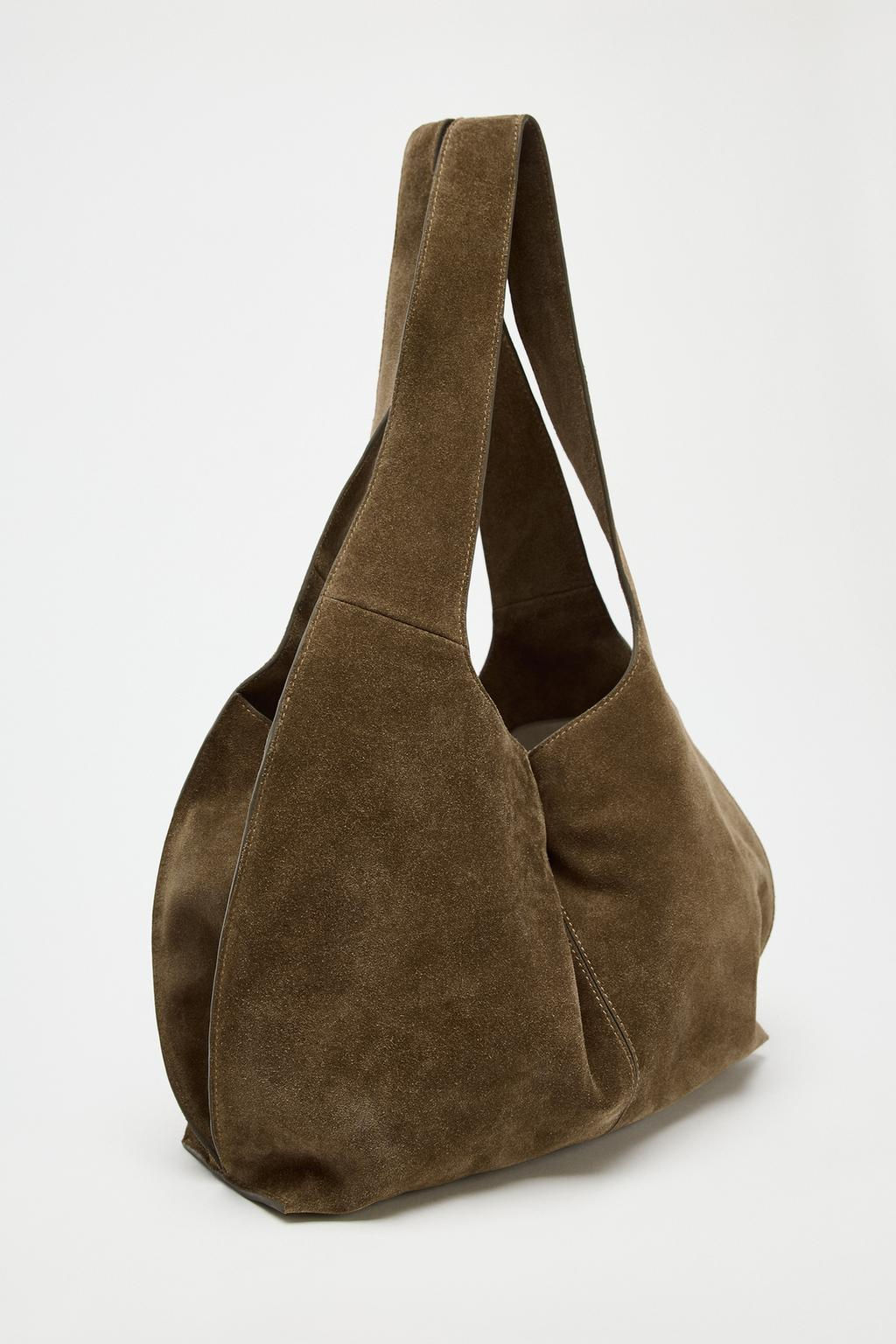 SPLIT SUEDE SHOULDER BAG - Zara фото 5