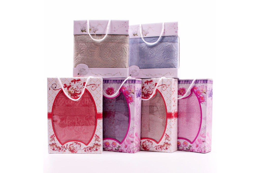 Набор полотенец махровых Лейла D-X-1712 в коробке Л