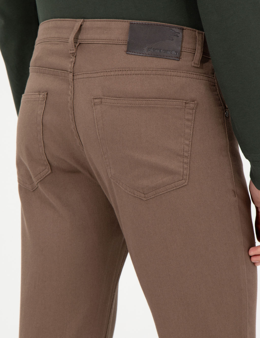 Kahverengi Slim Fit Kanvas Pantolon