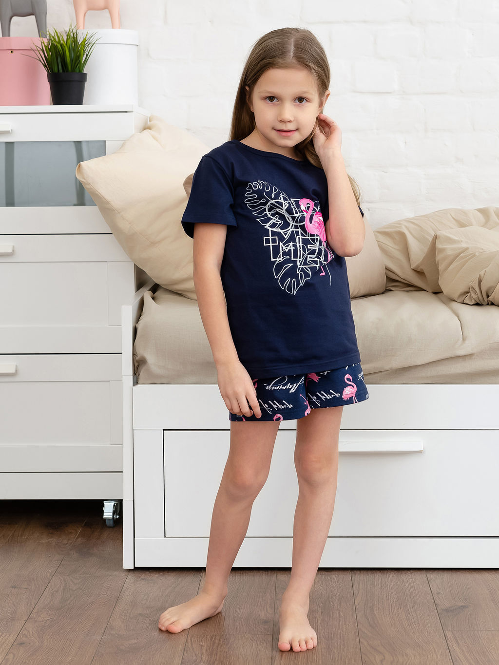 Костюм детский, модель 326, трикотаж (26 размер, Фламинго, синий ) - Ивановотекстиль фото 5