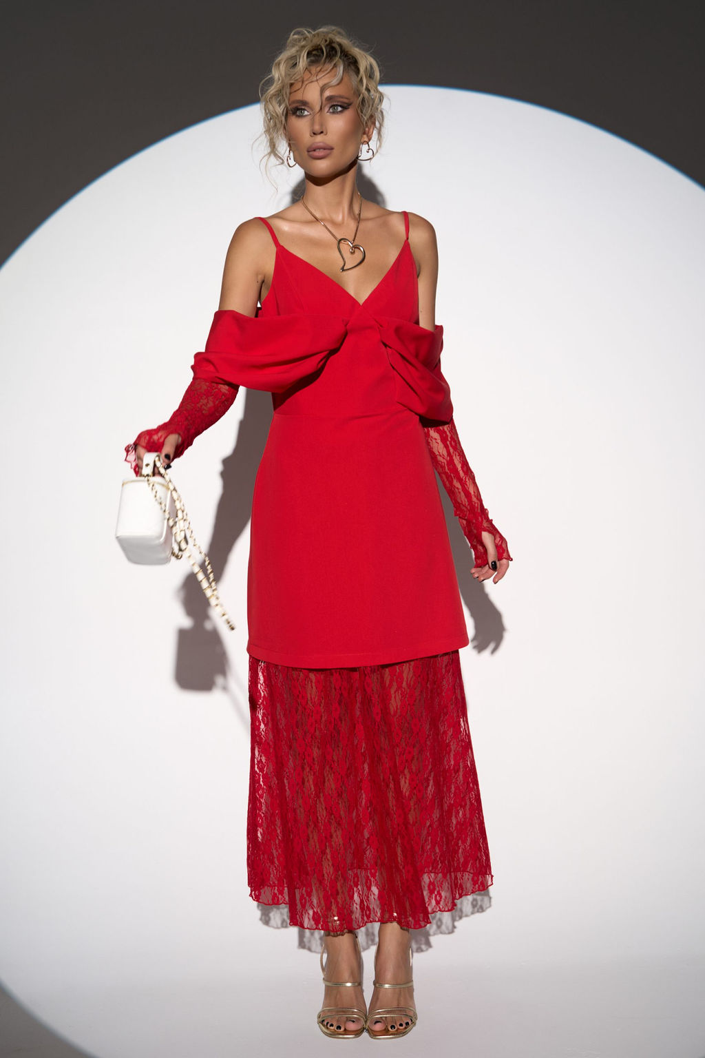 Кружевная юбка Пэрис (красный) - Эльза фото 15