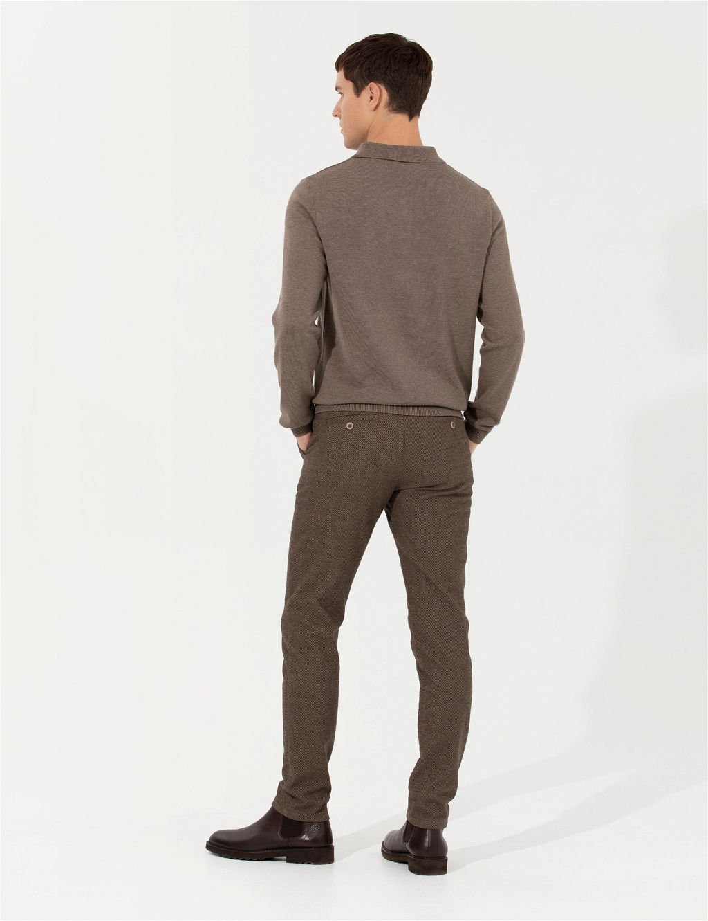 Vizon Slim Fit Kanvas Pantolon - Pierre cardin фото 4