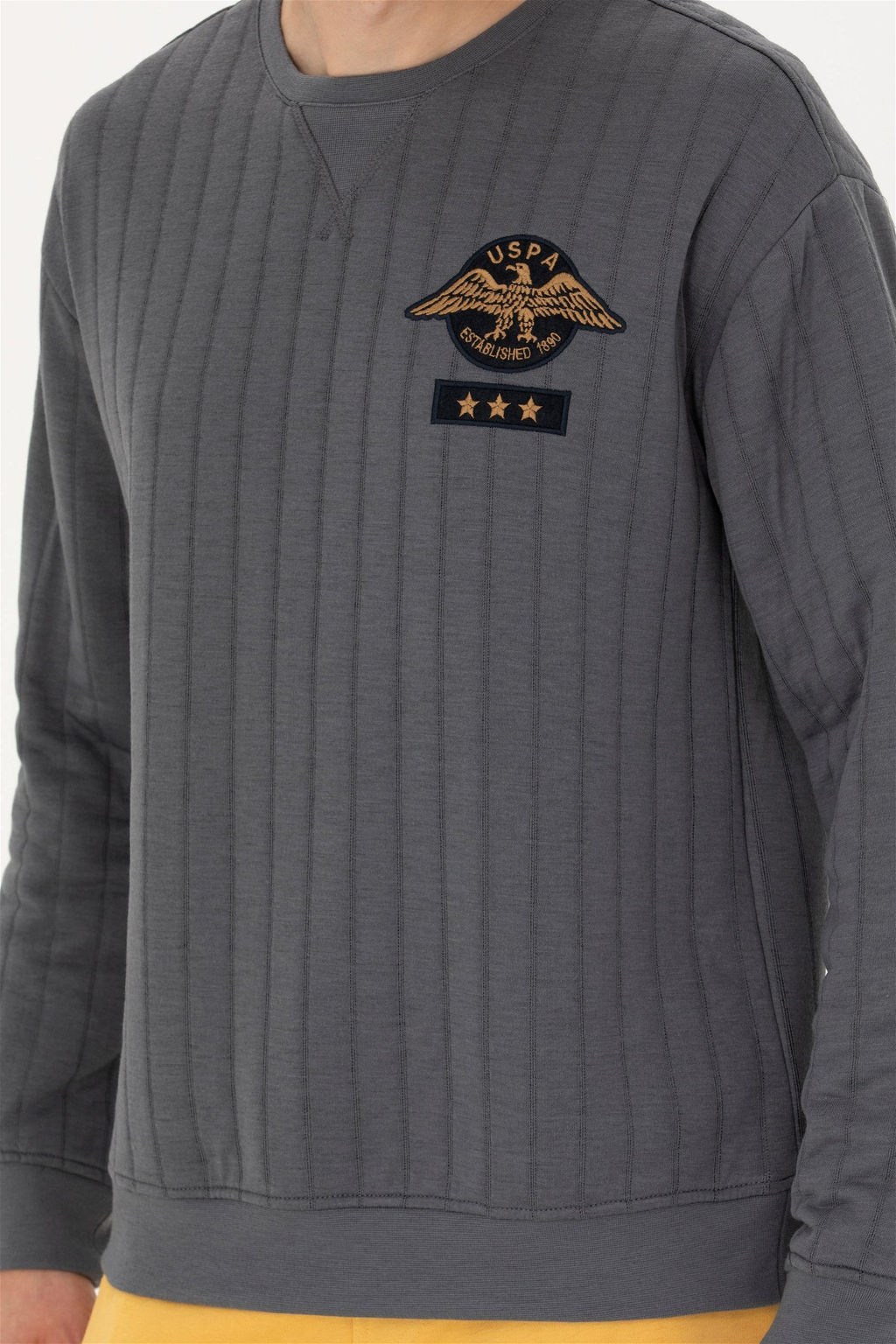 Мужской свитшот антрацитового цвета - U.s. polo assn фото 13