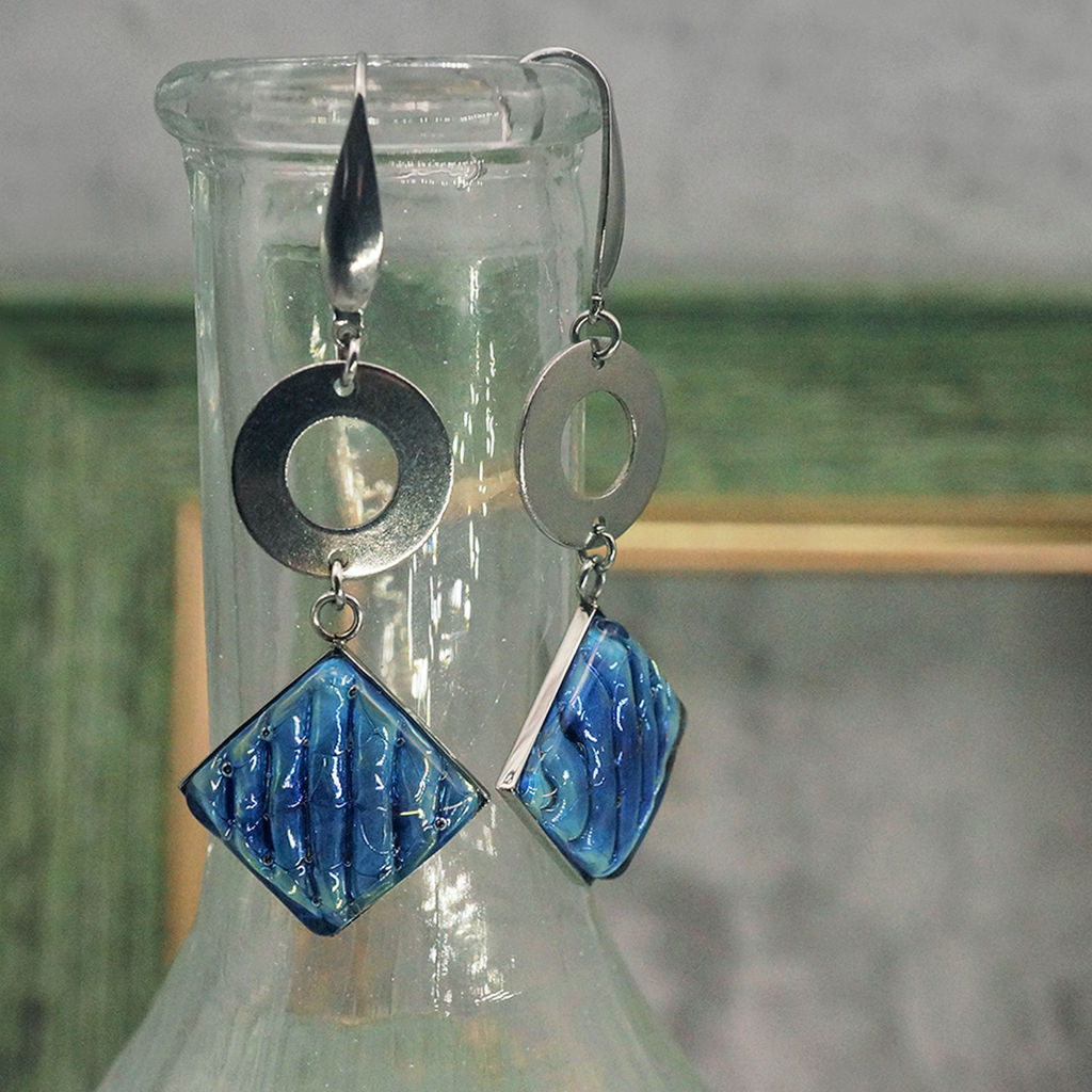 Серьги из муранского стекла